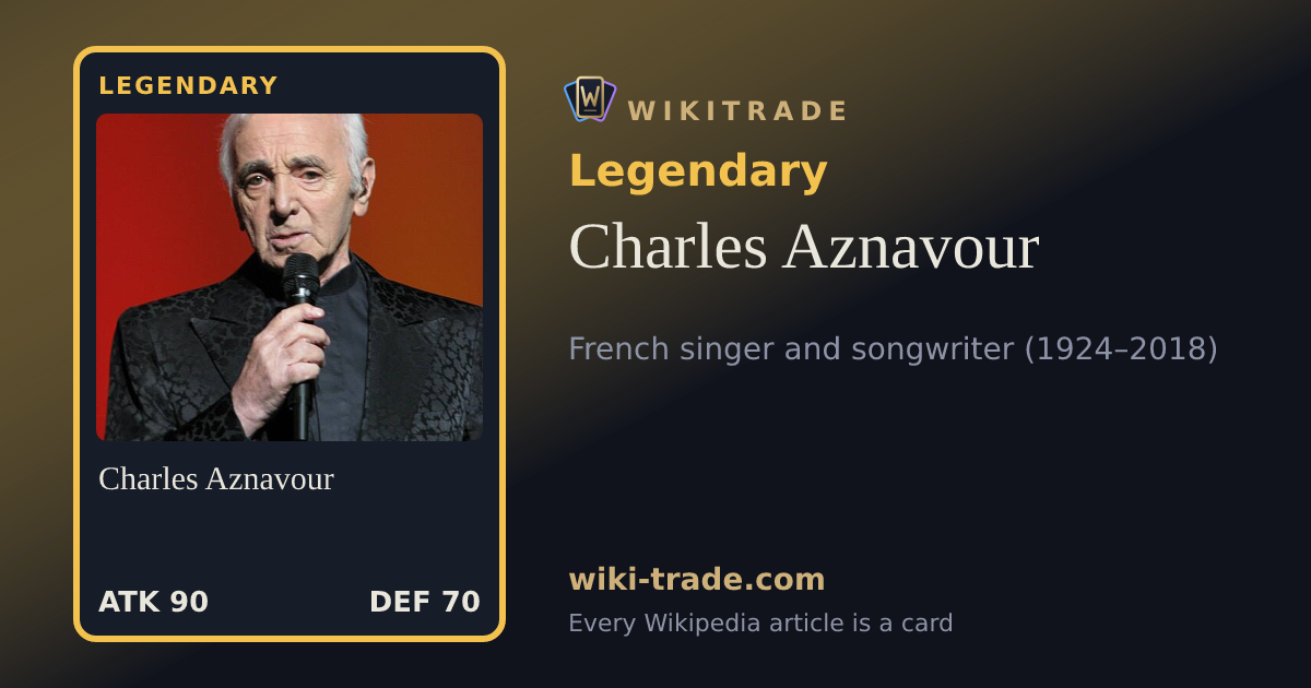Charles Aznavour — Legendary card