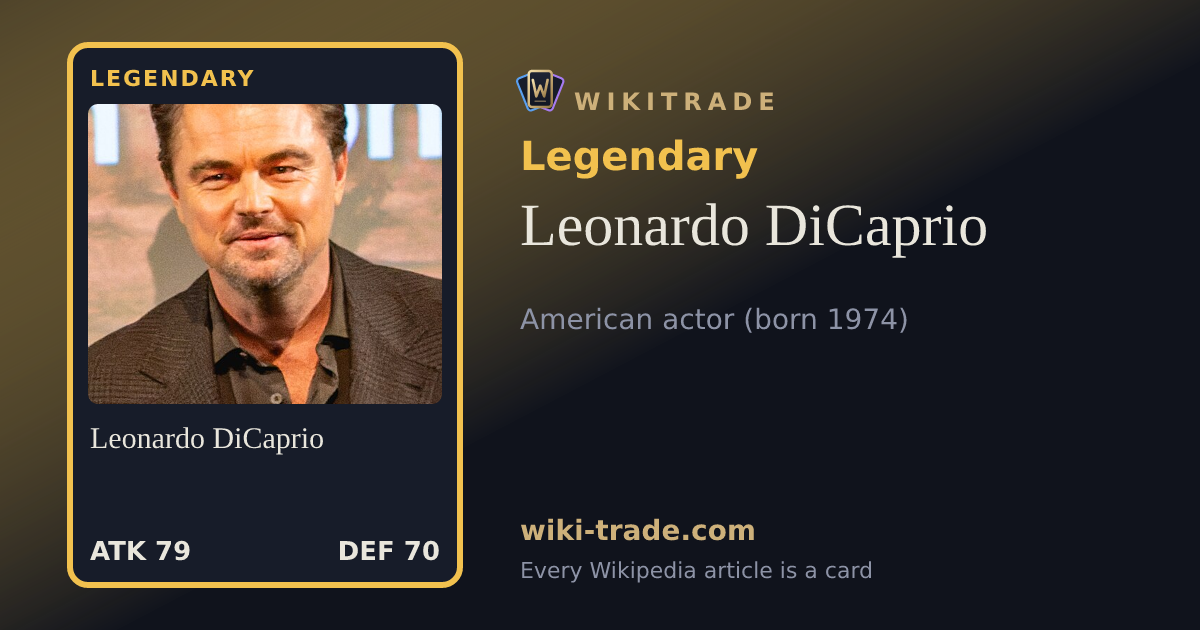 Leonardo DiCaprio — Legendary card