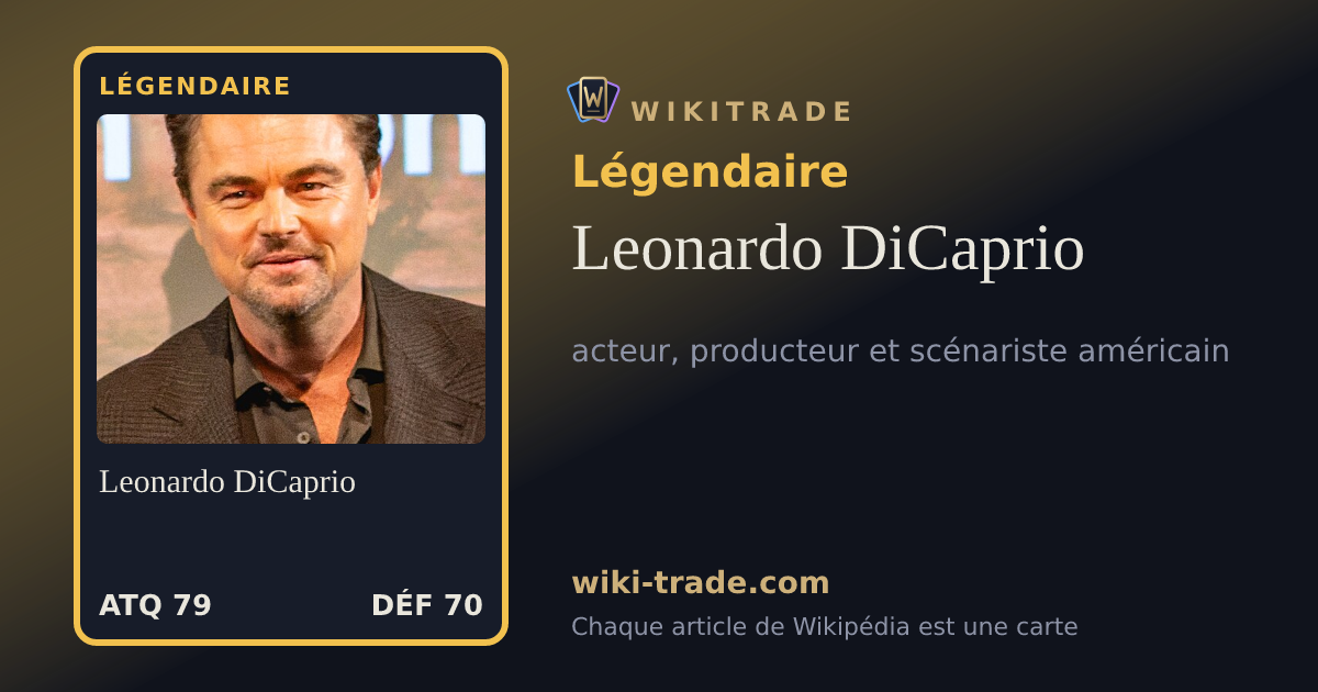 Leonardo DiCaprio — carte Légendaire