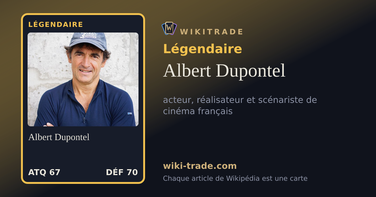 Albert Dupontel — carte Légendaire