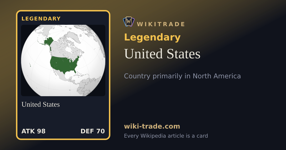 United States — Legendary card