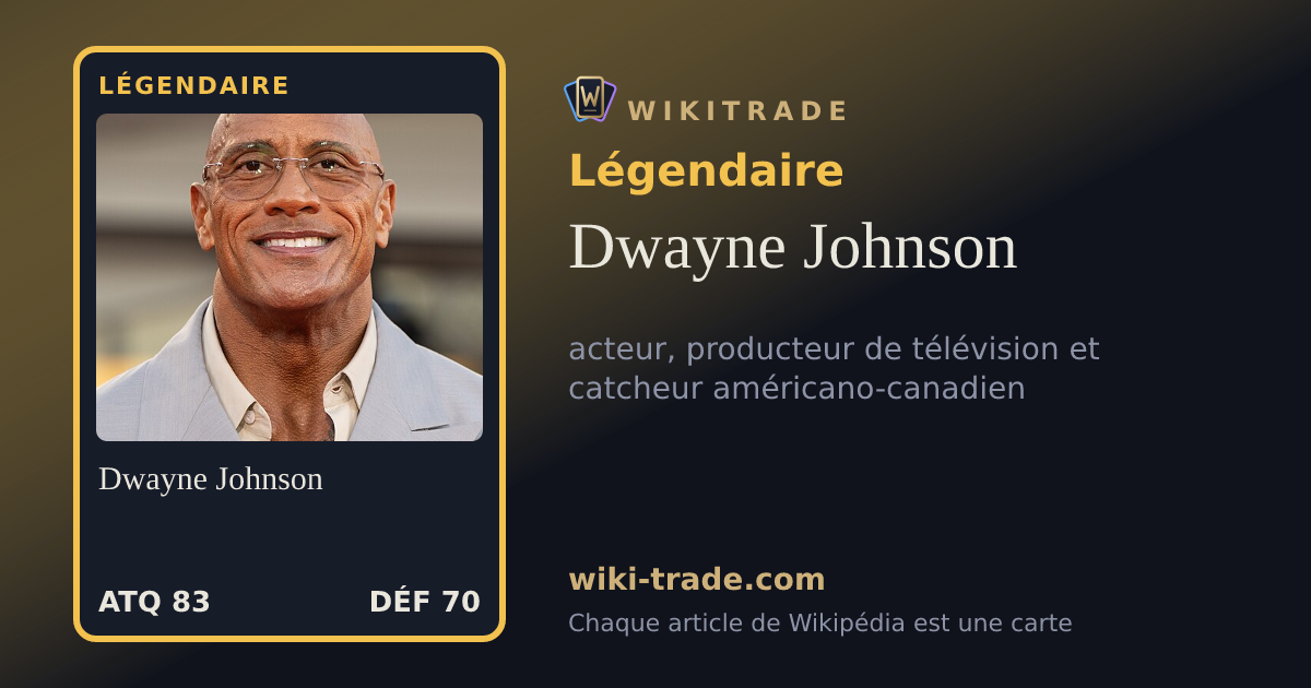 Dwayne Johnson — carte Légendaire