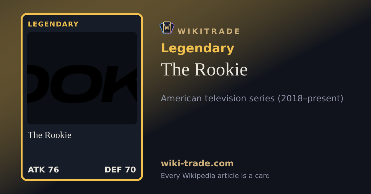 The Rookie — Legendary card
