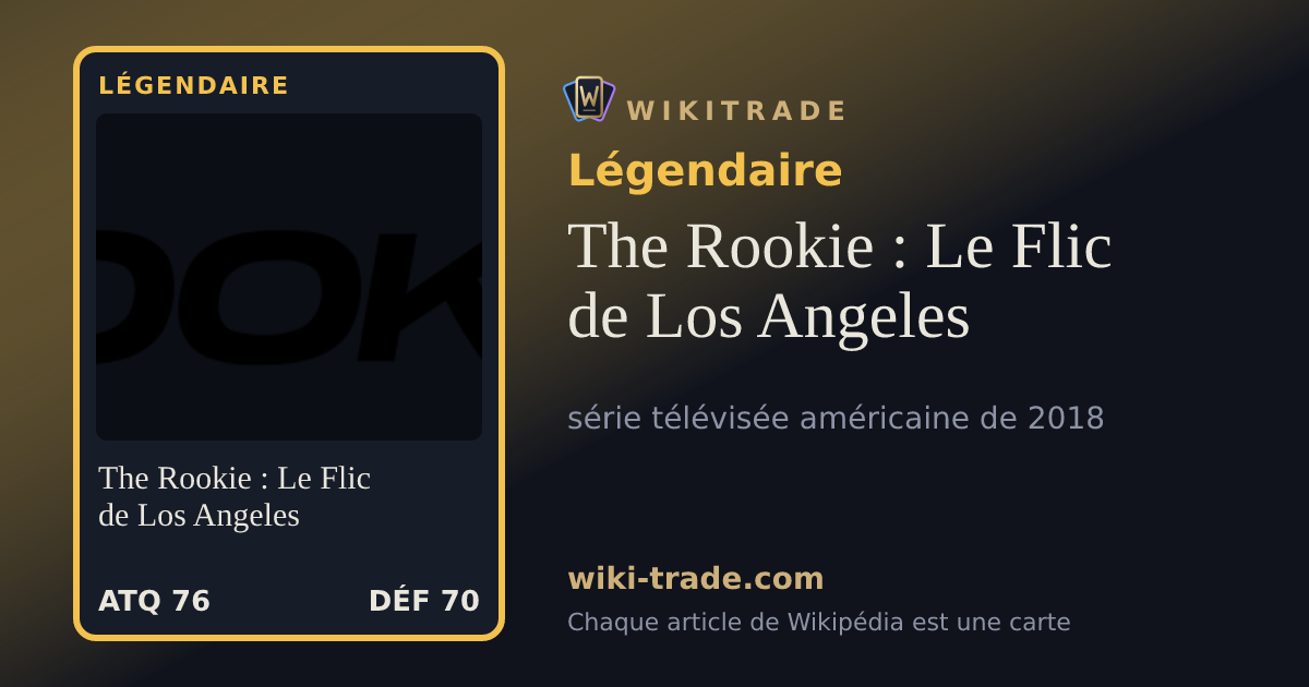 The Rookie : Le Flic de Los Angeles — carte Légendaire