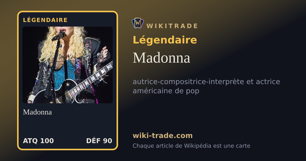 Madonna — carte Légendaire