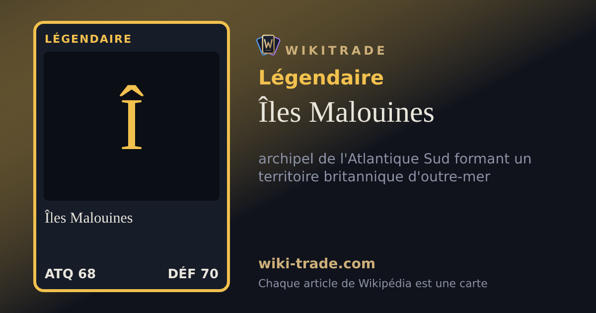 Îles Malouines — carte Légendaire