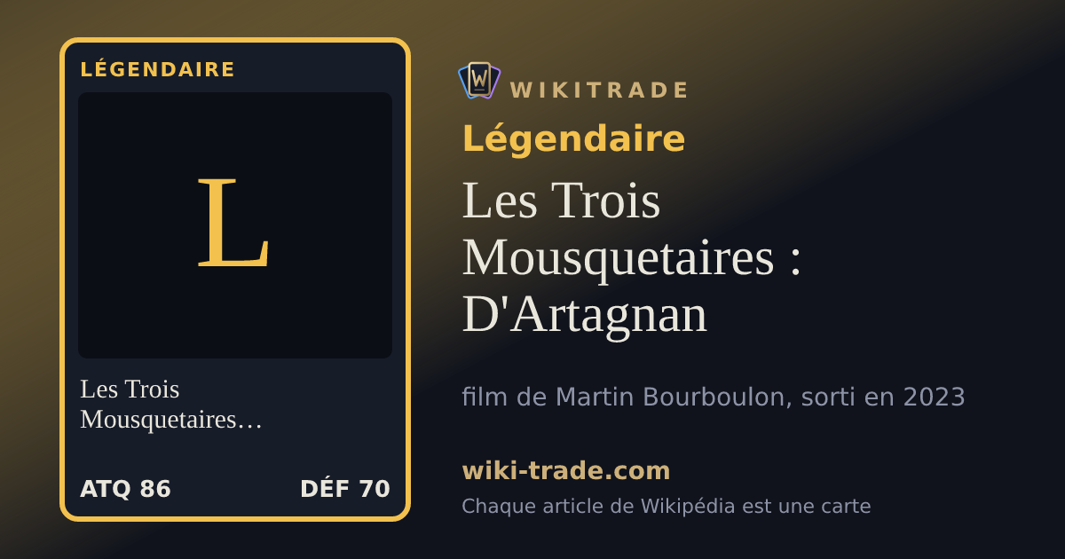 Les Trois Mousquetaires : D'Artagnan — carte Légendaire