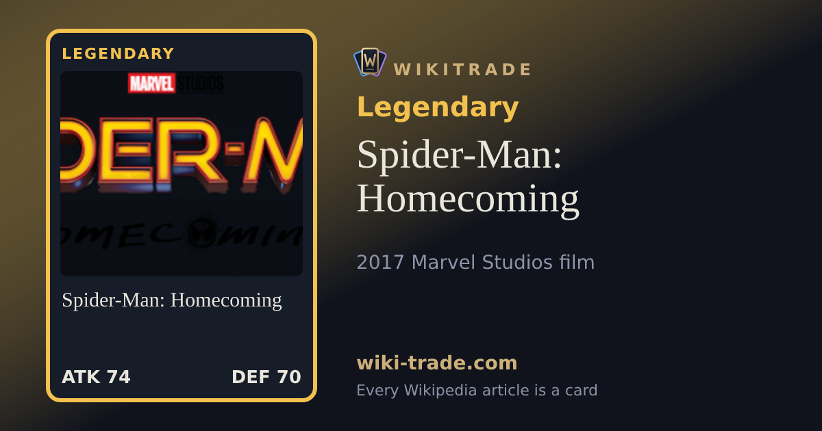 Spider-Man: Homecoming — Legendary card