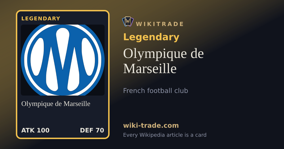 Olympique de Marseille — Legendary card
