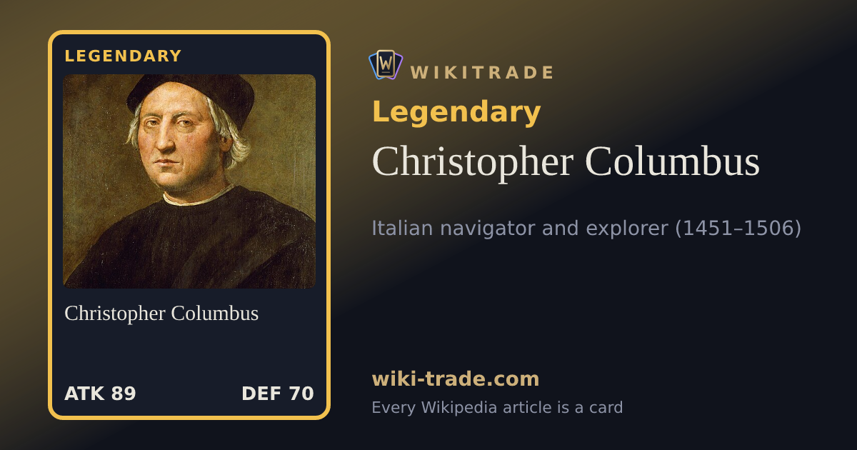 Christopher Columbus — Legendary card
