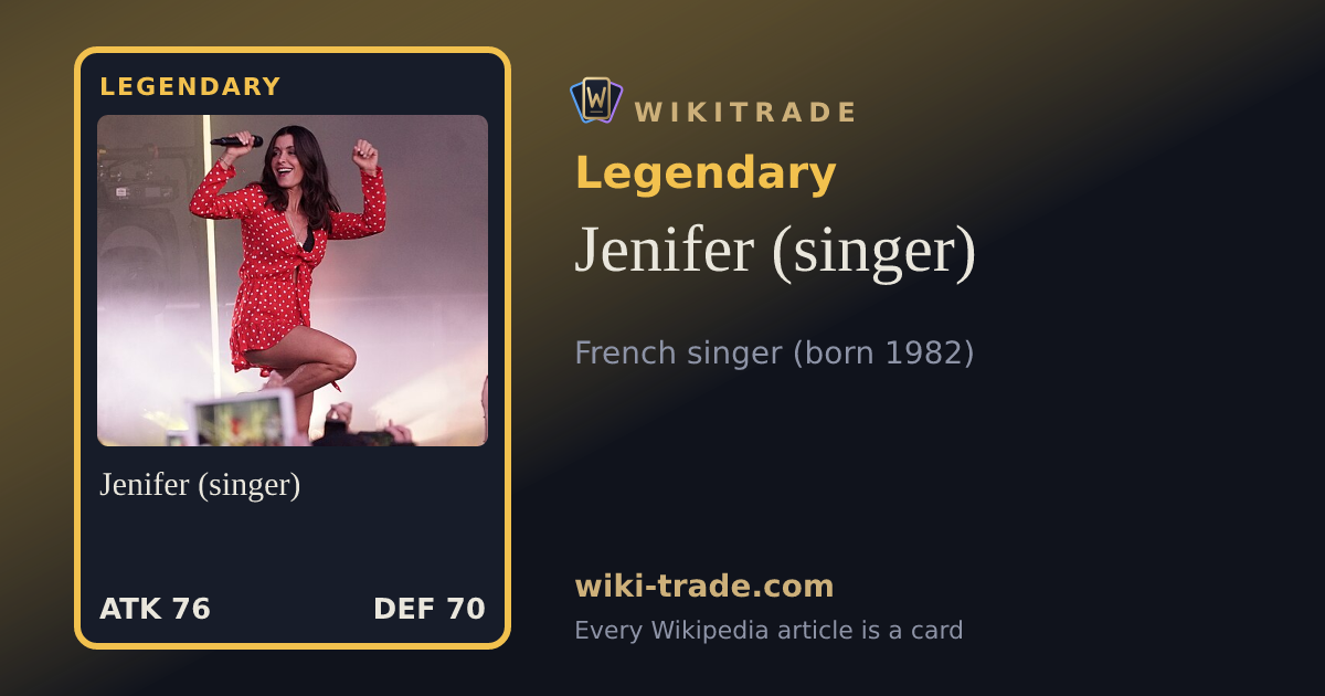 Jenifer (singer) — Legendary card