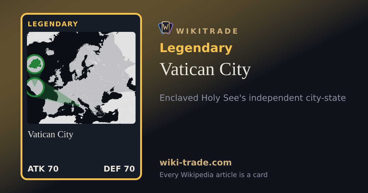 Vatican City — Legendary card