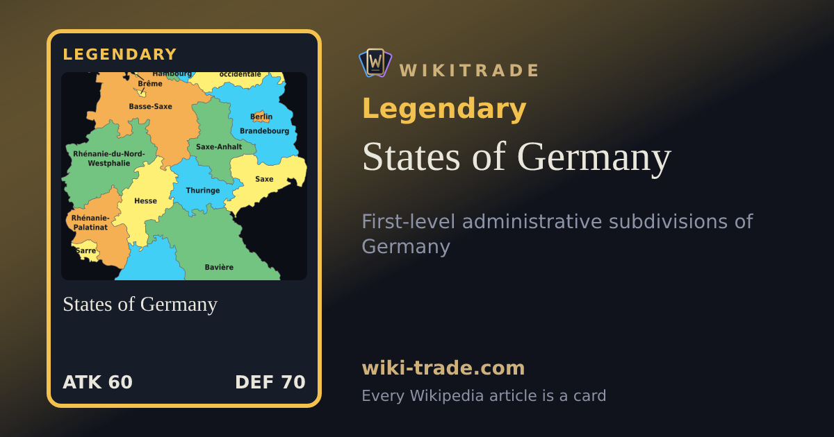 States of Germany — Legendary card