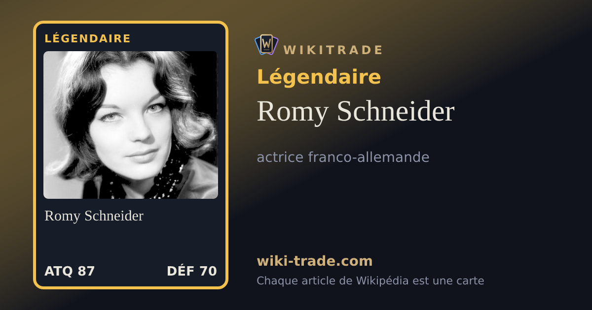 Romy Schneider — carte Légendaire
