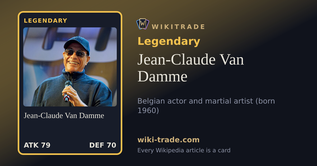 Jean-Claude Van Damme — Legendary card