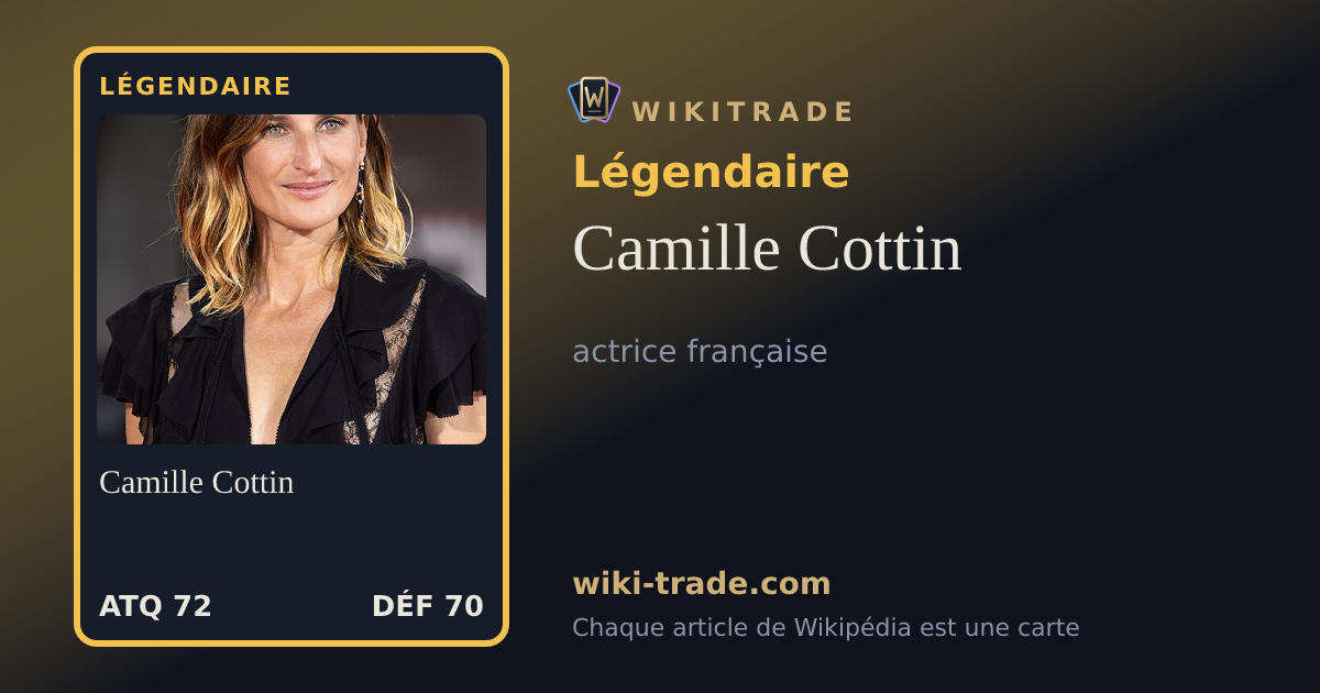 Camille Cottin — carte Légendaire