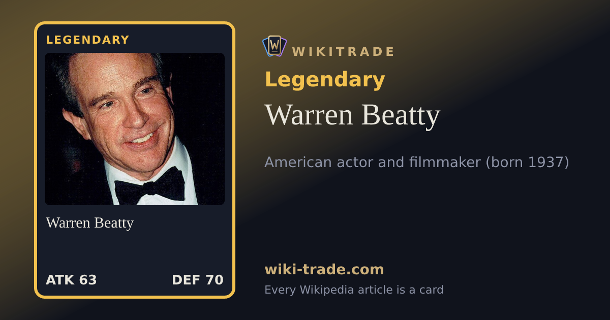 Warren Beatty — Legendary card
