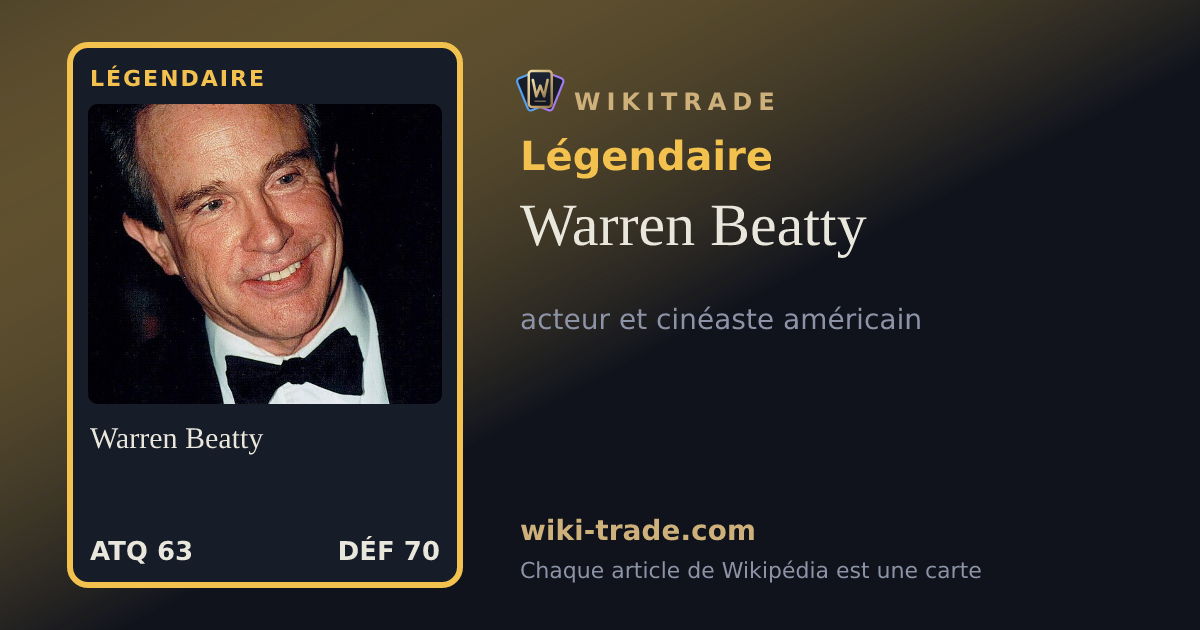 Warren Beatty — carte Légendaire