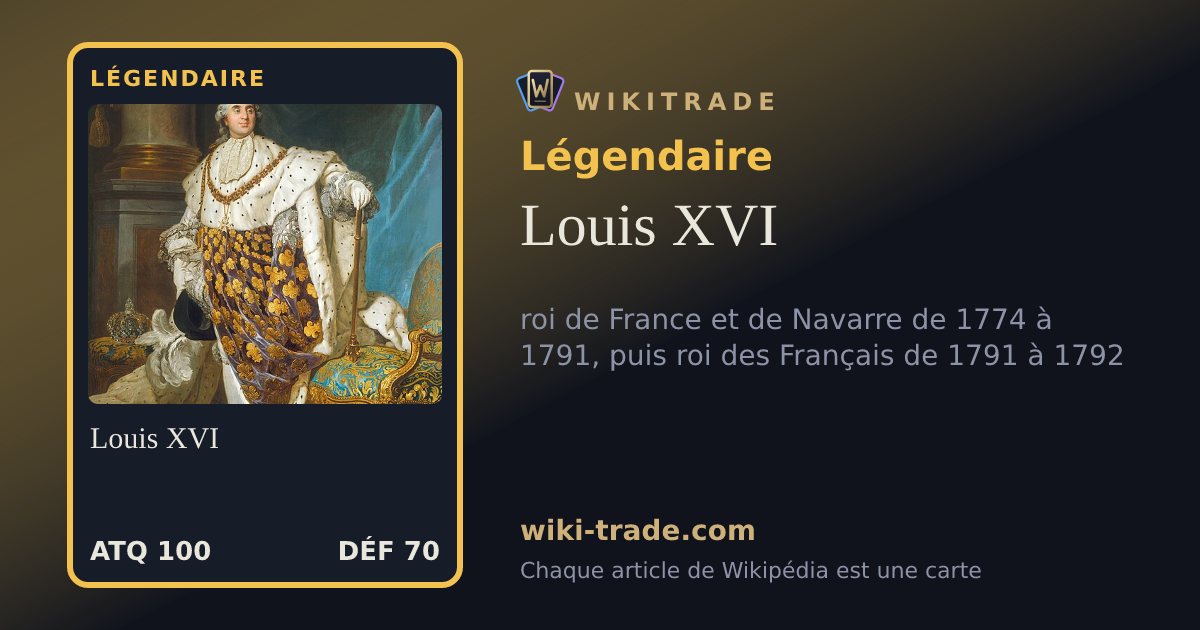 Louis XVI — carte Légendaire