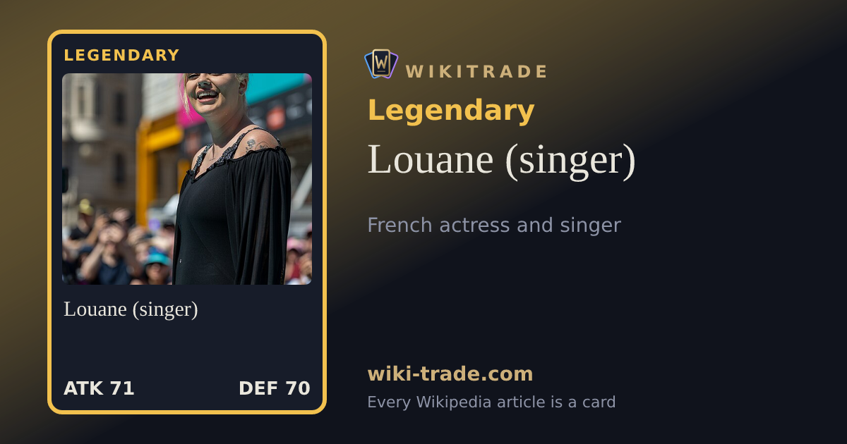 Louane (singer) — Legendary card