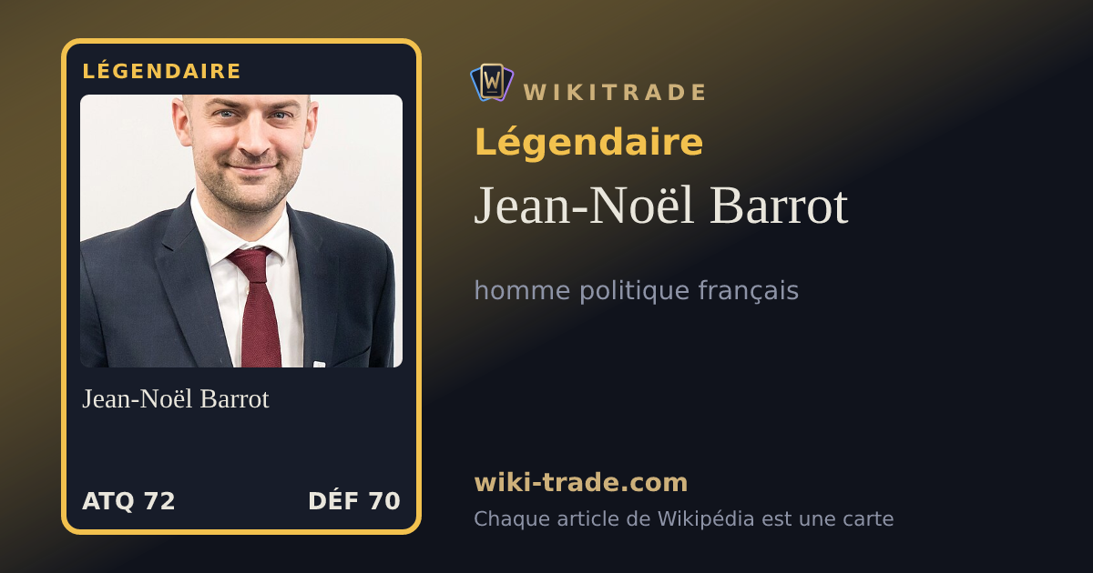 Jean-Noël Barrot — carte Légendaire