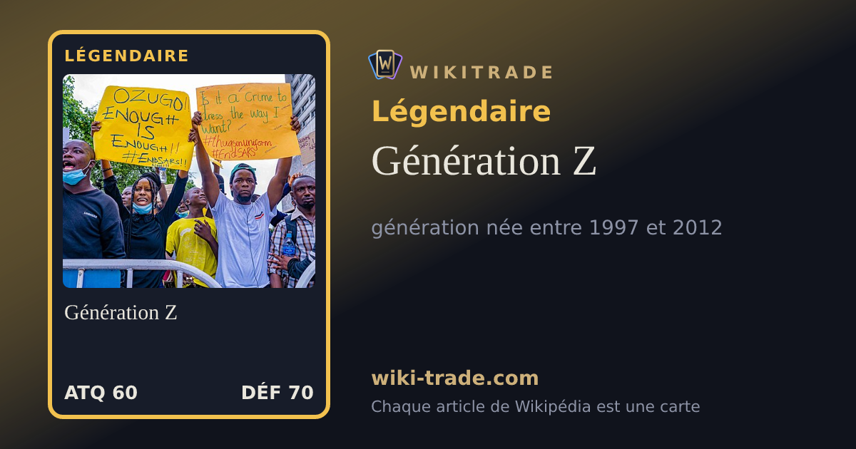 Génération Z — carte Légendaire