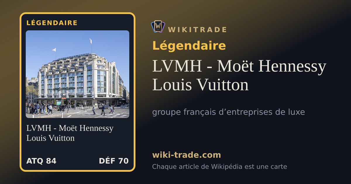 LVMH - Moët Hennessy Louis Vuitton — carte Légendaire