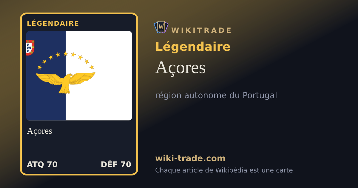 Açores — carte Légendaire