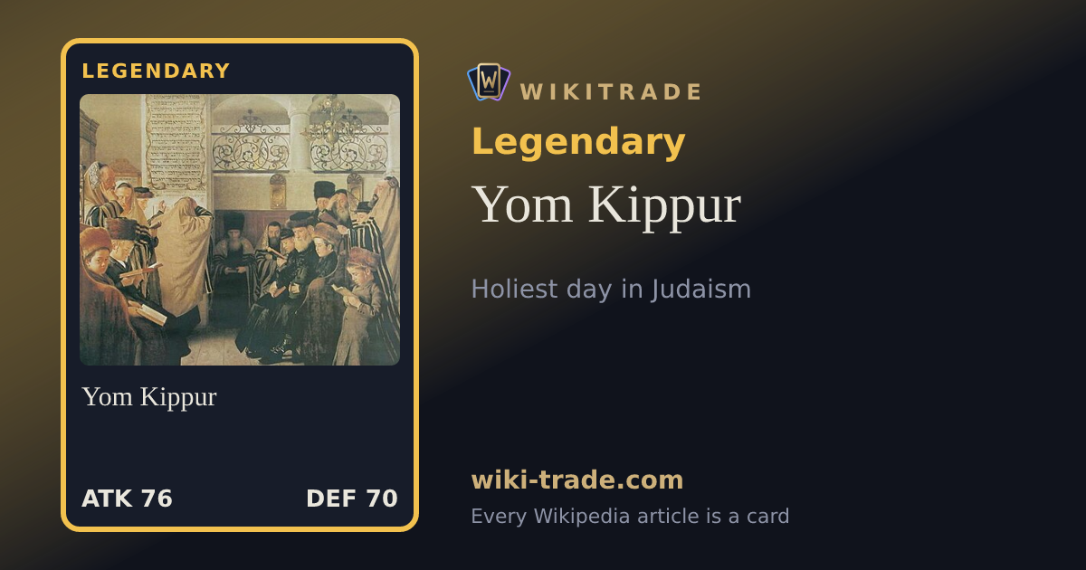 Yom Kippur — Legendary card