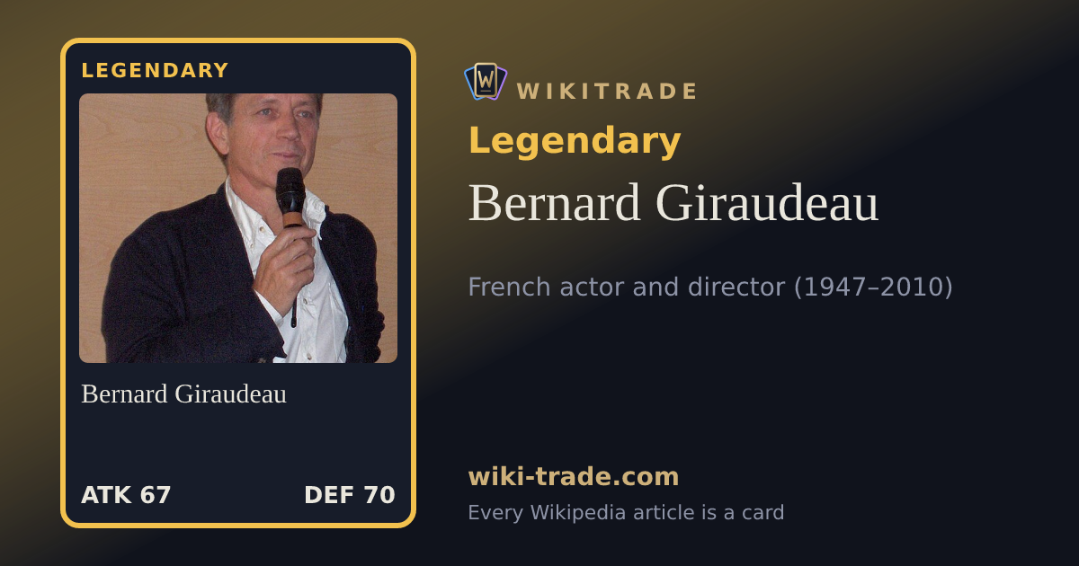Bernard Giraudeau — Legendary card