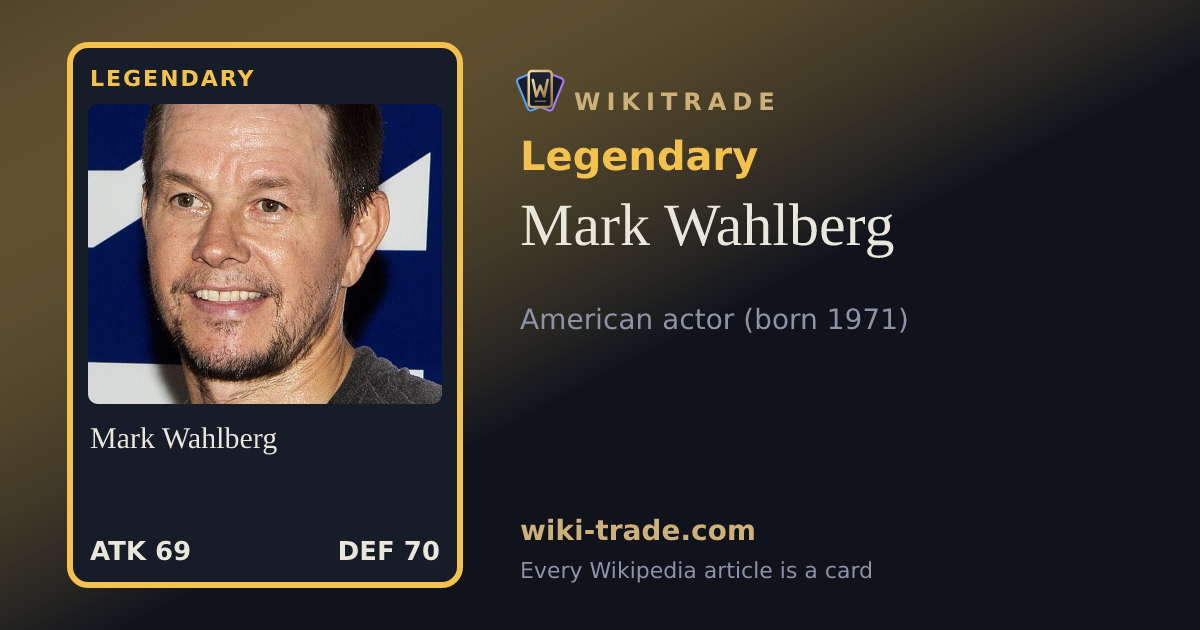 Mark Wahlberg — Legendary card