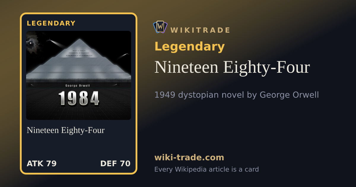 Nineteen Eighty-Four — Legendary card