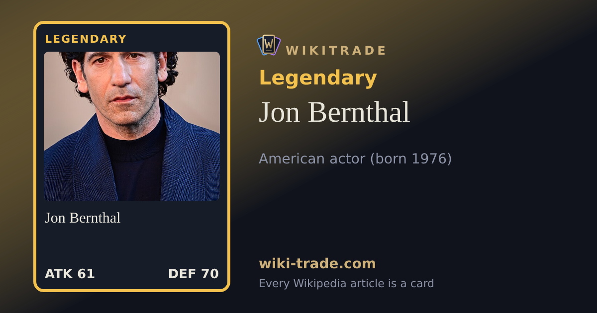 Jon Bernthal — Legendary card