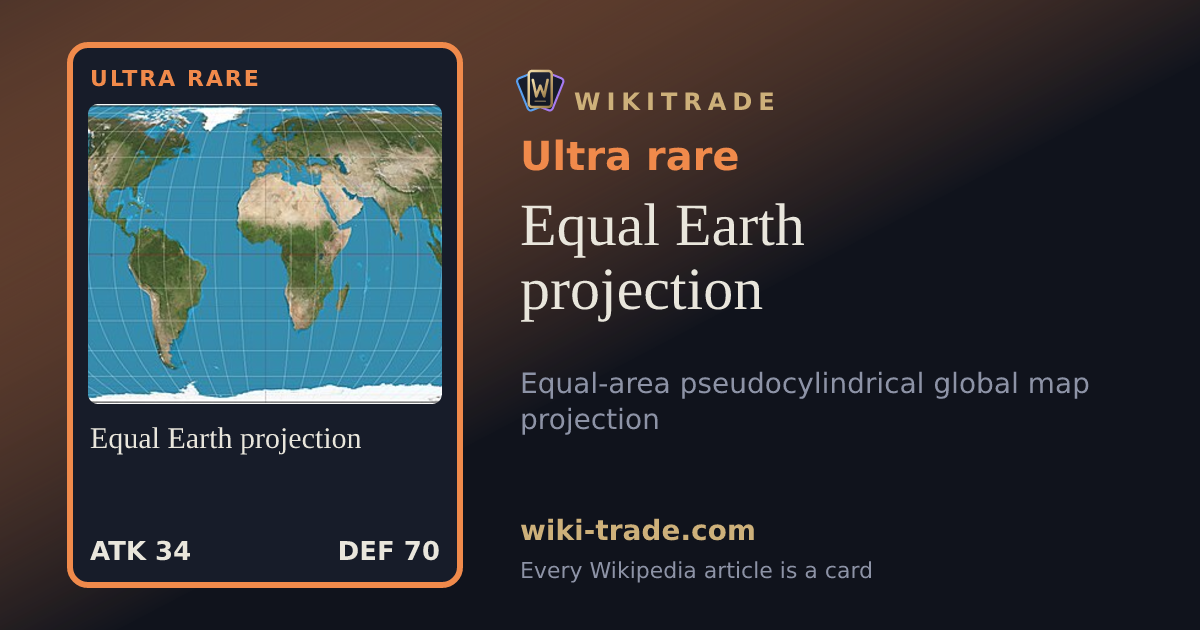 Equal Earth projection — Ultra rare card