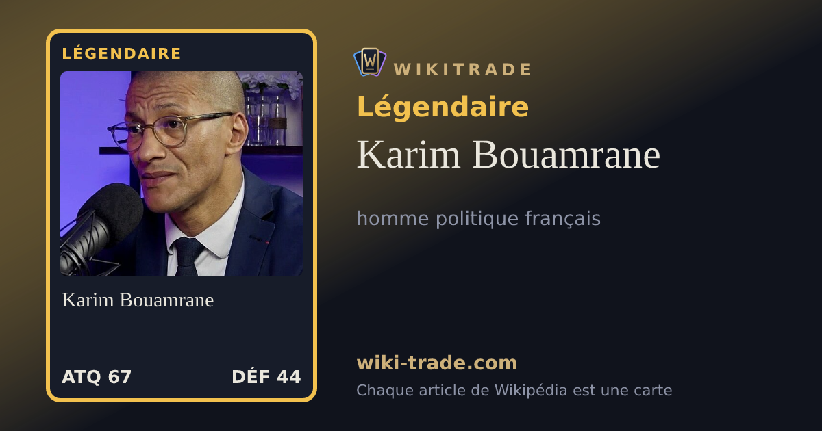 Karim Bouamrane — carte Légendaire