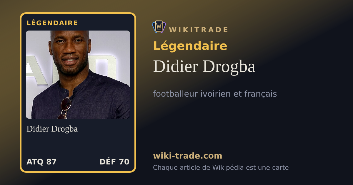 Didier Drogba — carte Légendaire