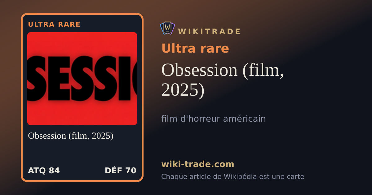 Obsession (film, 2025) — carte Ultra rare