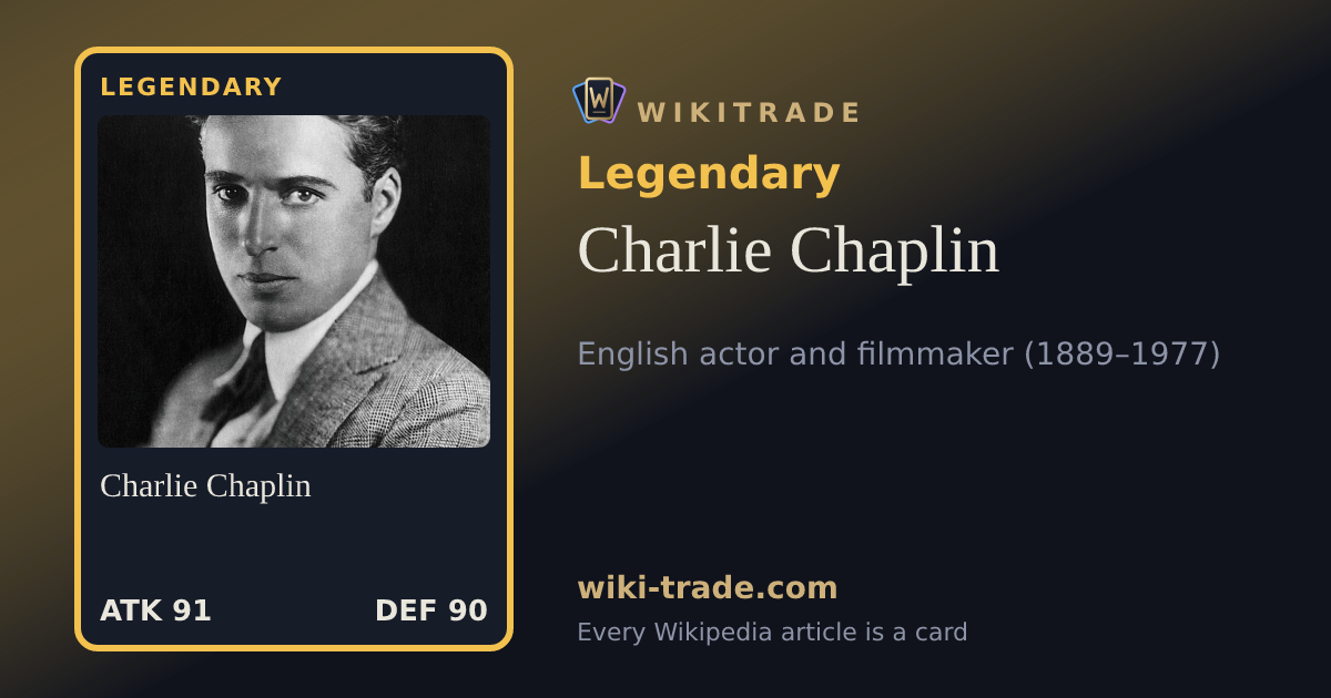 Charlie Chaplin — Legendary card