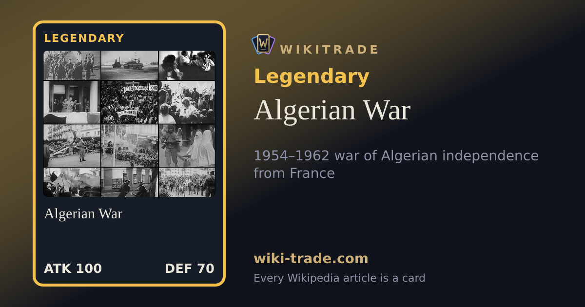 Algerian War — Legendary card