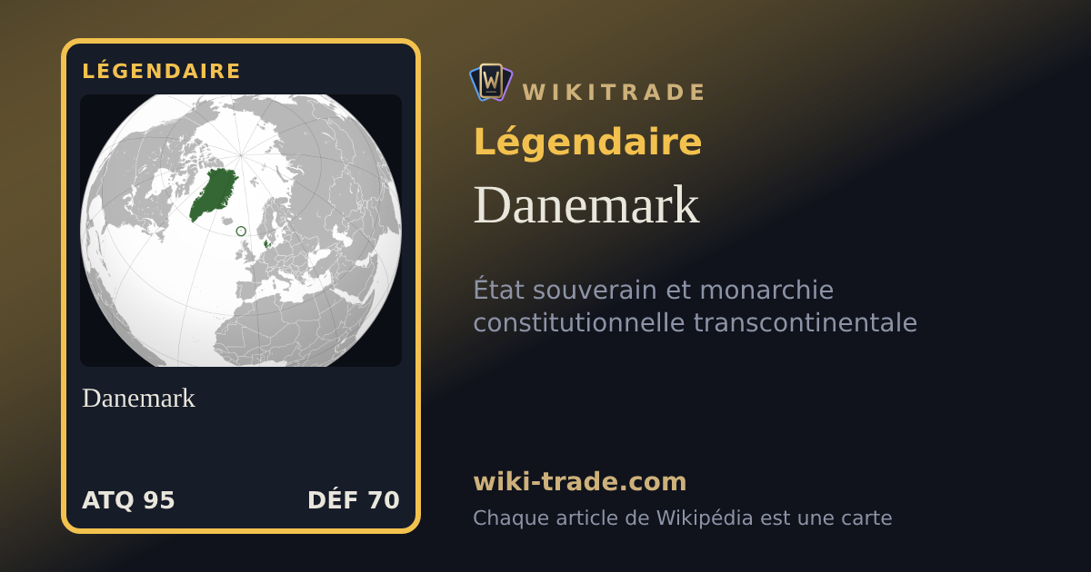 Danemark — carte Légendaire