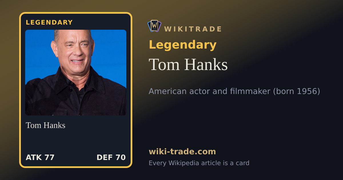 Tom Hanks — Legendary card