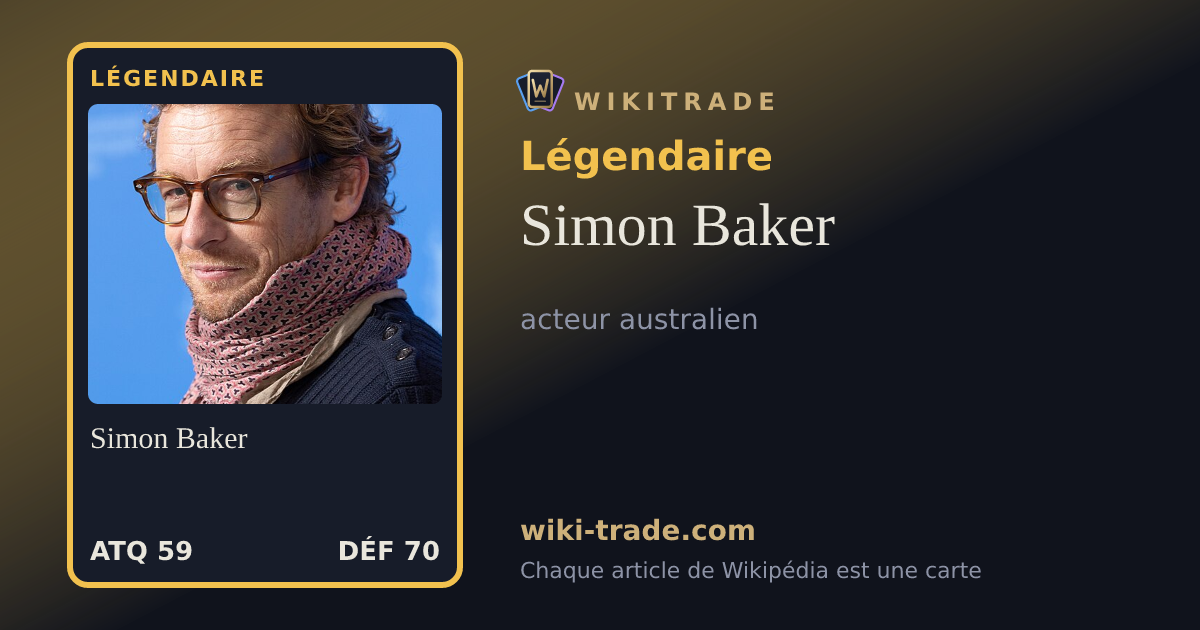 Simon Baker — carte Légendaire