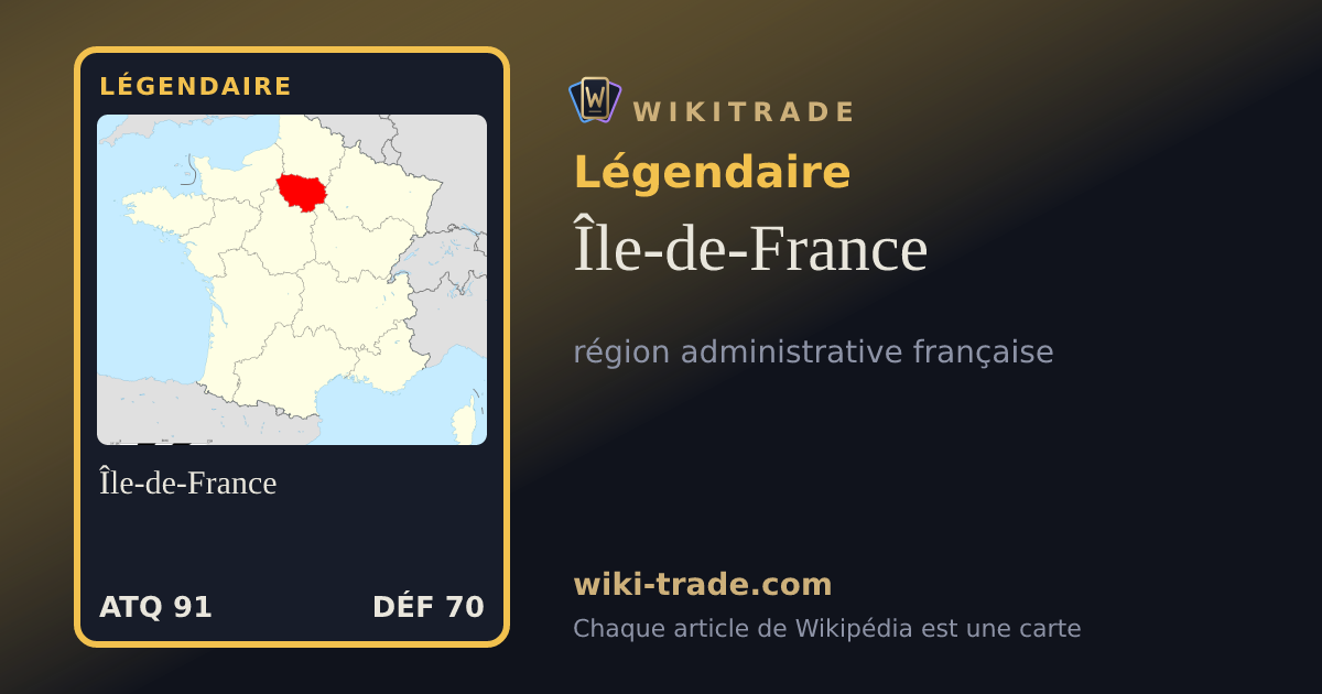 Île-de-France — carte Légendaire