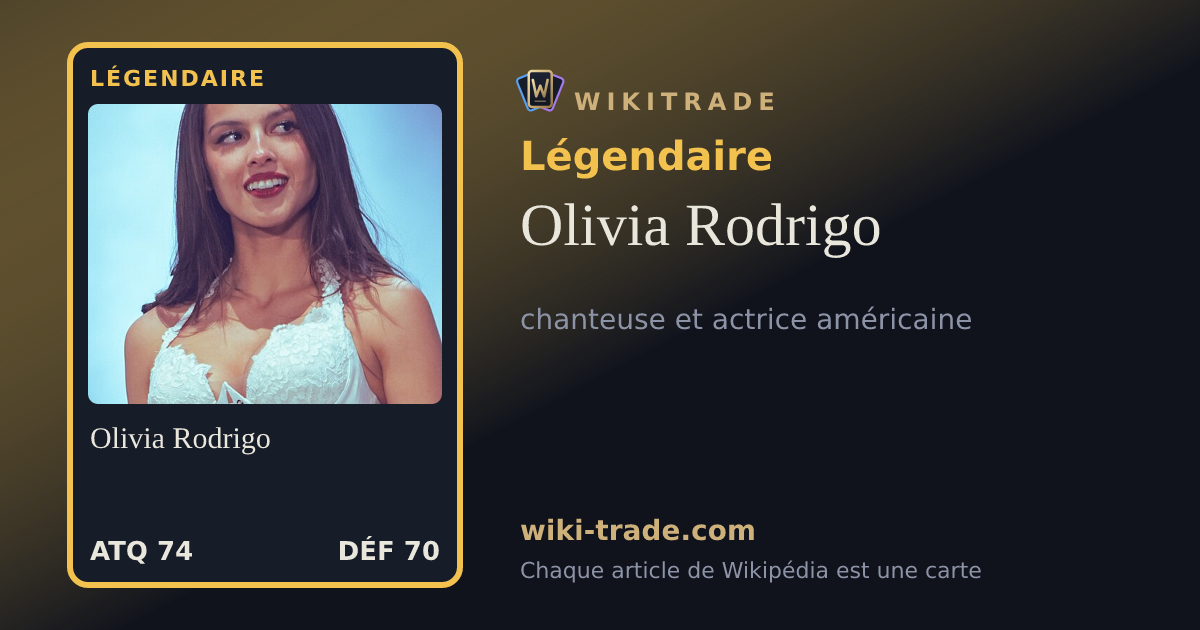 Olivia Rodrigo — carte Légendaire