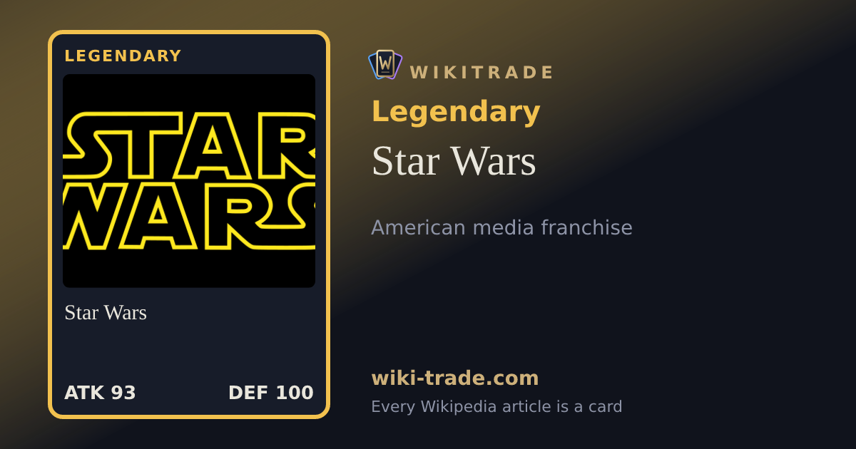 Star Wars — Legendary card