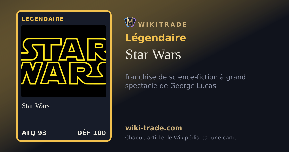 Star Wars — carte Légendaire