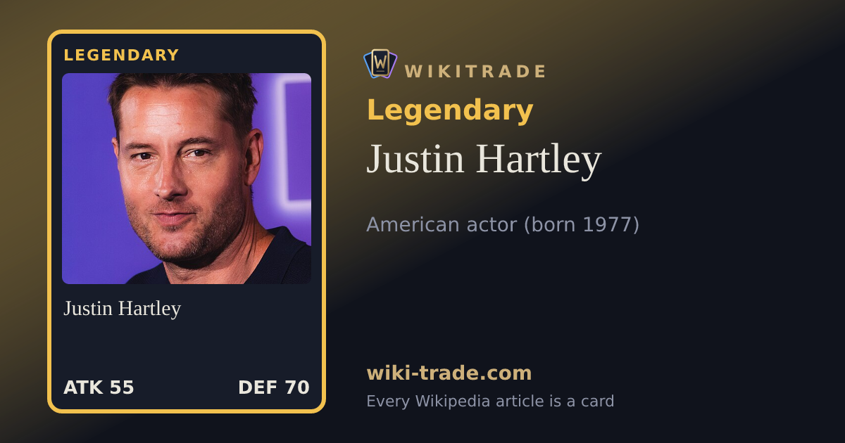 Justin Hartley — Legendary card