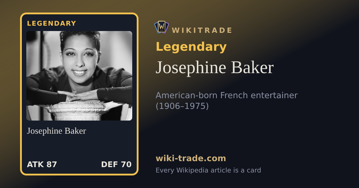 Josephine Baker — Legendary card