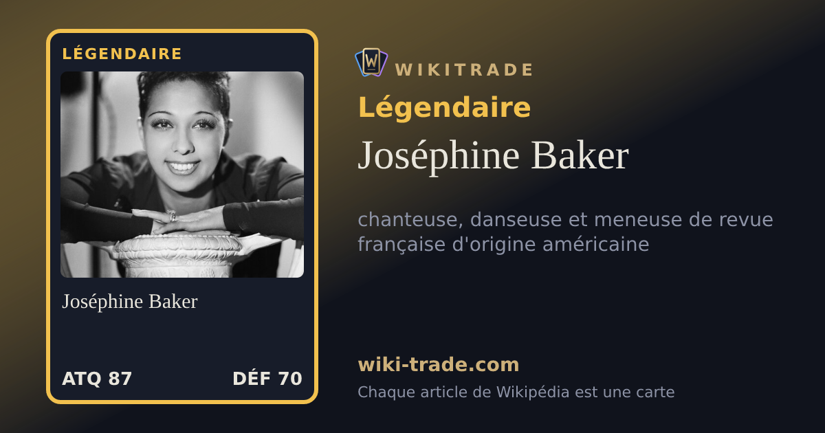 Joséphine Baker — carte Légendaire