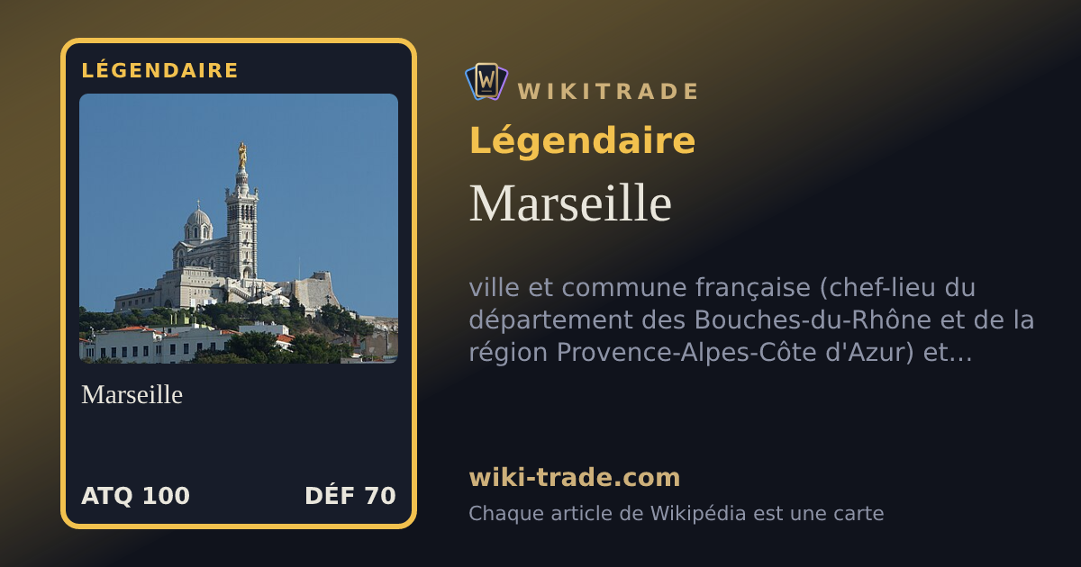 Marseille — carte Légendaire